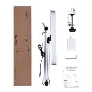 UYLED Kit d'éclairage de réparation de montre Lampe de lecture de table <span class=keywords><strong>LED</strong></span> bicolore Protection des yeux Lampe de travail <span class=keywords><strong>LED</strong></span> de bureau avec pince - Product Image 2