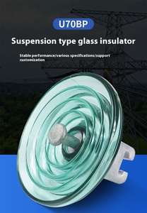 <strong>Insulators</strong> Manufacturer Standard Toughened Glass Disc <strong>Insulator</strong> for High Voltage Suspension <strong>Insulator</strong> <strong>String</strong> - Product Image 4