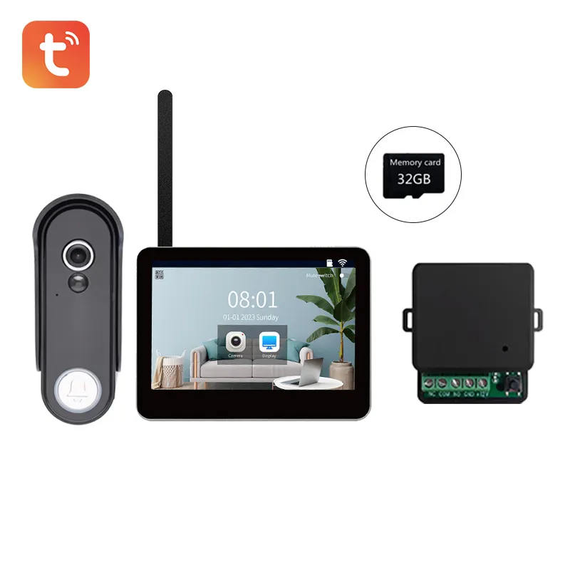 Tuya 1080P sans fil sécurité à domicile visuel porte cloche caméra étanche IP65 interphone porte téléphone intelligent Wifi vidéo sonnette