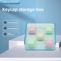 Boîte de rangement pour touches de clavier PC, testeur et organisateur de touches personnalisées haute transparence avec broches d'alignement, fabriqué en Chine