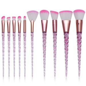 10 unids/set de <span class=keywords><strong>brochas</strong></span> de <span class=keywords><strong>maquillaje</strong></span> con cerdas de colores, juego de <span class=keywords><strong>brochas</strong></span> de <span class=keywords><strong>maquillaje</strong></span> de fantasía, Kit de <span class=keywords><strong>brochas</strong></span> <span class=keywords><strong>para</strong></span> base de sombra de ojos - Product Image 4