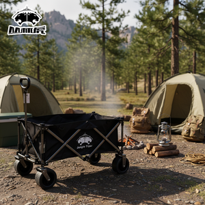 Carrito de Camping Plegable Multifuncional Mediano con Capacidad de 160L y <span class=keywords><strong>Ruedas</strong></span> Todoterreno para Picnic y Jardín - Product Image 2