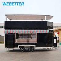 Camion de restauration mobile à deux étages WEBETTER personnalisé avec cuisine complète, bar mobile commercial à deux étages, remorque de restauration rapide, caravane de restauration rapide