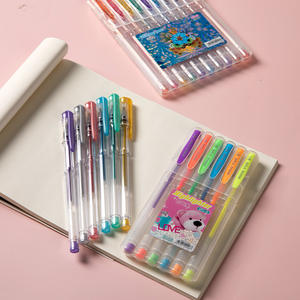 أقلام جل فنية، مجموعة أقلام جل بألوان لامعة ومعدنية ونيون وباستيل متداخلة، للأطفال والكبار لكتب التلوين والرسم والتخطيط - Product Image 4