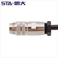 Dispositivo de línea de antena de soldadura hembra, Conector de cable de estación Base, M16, 8 pines, C091D, repuesto, RRU, RCU, RET, sistema de control