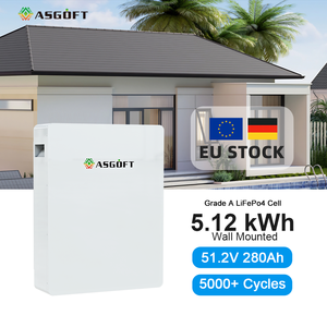 Batterie ASGOFT Lifepo4 51.2V 300Ah 5kWh 10kWh 15kWh 20KWH 30KWH 40KWH 50 kWh 100kWh Batterie au phosphate de lithium-ion - Product Image 1