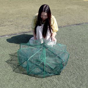 Filet de pêche en forme de <span class=keywords><strong>cage</strong></span> pour crevettes, épais, type parapluie, pour crabes, anguilles, loches, équipement de lancer manuel pour homards et poissons, filets de pêche essentiels - Product Image 4