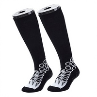 Chaussettes de sport à compression pour hommes, design personnalisé, élastiques, hautes jusqu'au genou, pour le basketball, le football, la course à pied, le cyclisme