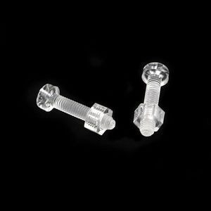 M2 Acrylic Screw <b>Bolt</b> Nut Titanium Steel Pan Head Cross Button Transparent Clear 3mm 16mm Plain Customizable Sizes Metric Inch - Product Image 2