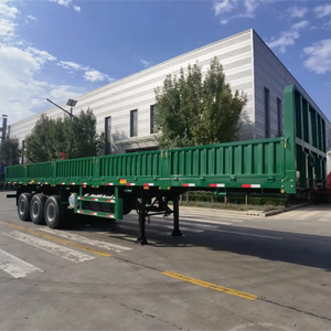 Semi-remorque de fret de 40 tonnes avec côtés rabattables, 3 essieux, pour le transport de marchandises, à <span class=keywords><strong>vendre</strong></span> - Product Image 2