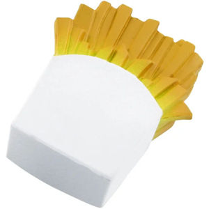 Balles anti-stress amusantes en forme de frites jaunes, avec logo personnalisé, en mousse souple, jouet à presser, cadeau promotionnel, décoration de bureau et de maison - Product Image 5