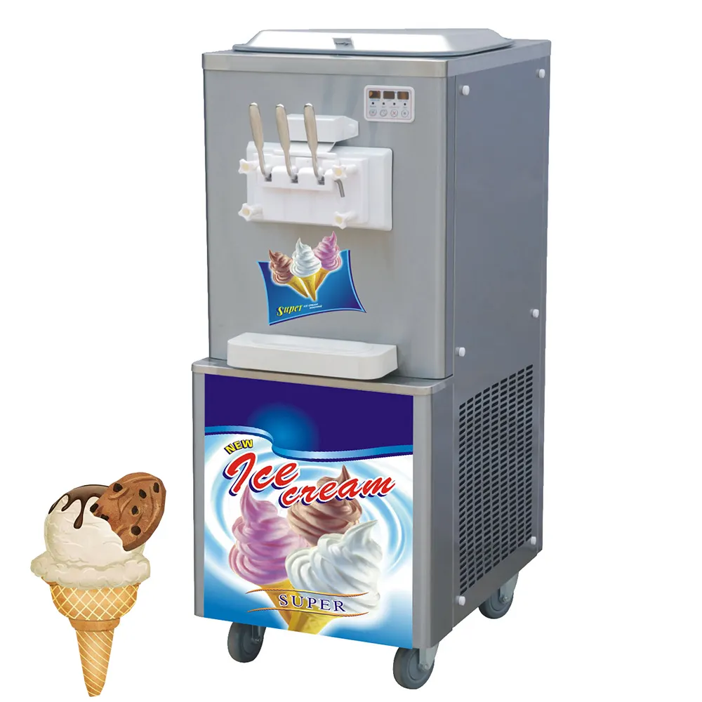 क्रीम मशीन नरम आइसक्रीम मशीन जमे हुए साधारण विपणन स्टील कुंजी स्टेनलेस पावर समय दूध मिश्रण