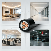 Cable de Alimentación para Iluminación de Edificios, 3 Núcleos, 2.5mm2, Aislamiento XLPE, Revestimiento de PVC, Cobre, 0.6/1kV, 100m/200m por Tambor, para Oficina y Garaje