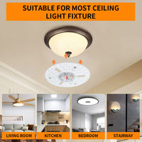 Module LED 220-240V AC 18W avec lentille PC et PCB en aluminium, 2700-6500K, résistant aux surtensions, pour usage intérieur, dimmable, indice de protection IP20, température de couleur