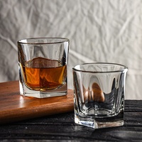 Libbey vente en gros verre pentagonal large bouche whisky verre à liqueur tasse renforcée fond épais jus lait eau Verre a Boire