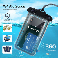 Pochette étanche pour téléphone Sac étanche universel pour étui étanche IPX8 avec lanière pour tous les Smartphones
