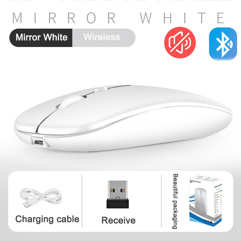 Muet 2,4 G Tri-mode Blanc