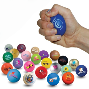 Balle anti-stress ronde en mousse PU de 63 mm avec logo personnalisé, impression de haute qualité, jouets promotionnels - Product Image 4