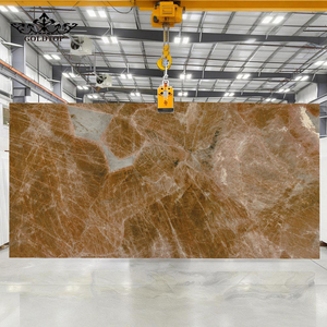 Goldtop <b>Stone</b> Polished Surface Hard and Wear-Resistant Patagonia Brown Quartzite Slabs For Interior Wall Background Decoration - Product Image 1