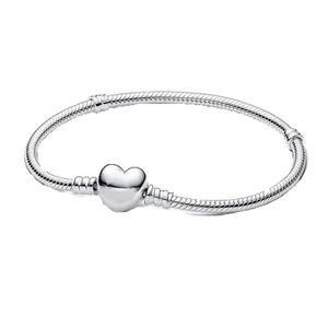Bracelets à breloques cœur en argent sterling S925 pour femmes - Maillons romantiques avec zircon serti griffe, certifiés GTC, cadeau d'anniversaire - Product Image 2