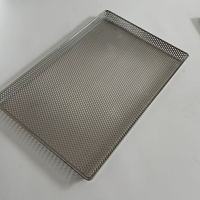 Op maat gemaakte geperforeerde bakplaat van roestvrij staal voor oven, bakwagens & drogen