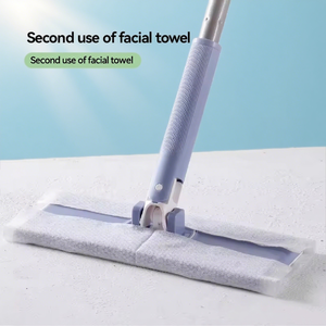 Barredora de nuevo diseño, fregonas desechables para limpieza de suelos, fregona plumero, fregona plana de cabeza seca y húmeda con Clip de fijación de tela - Product Image 3