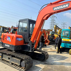 Mini-excavatrice Doosan Dh55 d'occasion, vente chaude, système hydraulique de bonne qualité, rotation de la queue nulle, prêt à travailler, moteur, engrenage - Product Image 3