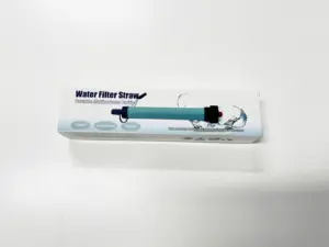Prix pas cher portable extérieur eau uf membrane filtre bouteille Sac mini paille d'eau