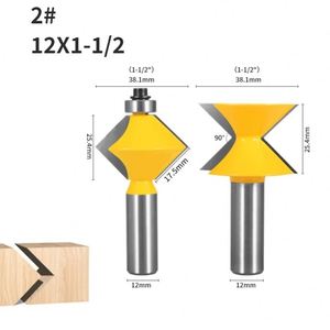 90 Degree <strong>Edge</strong> Banding Assembly <strong>Router</strong> <strong>Bit</strong> Woodworking Milling Cutter Carbide <strong>Bit</strong> for Wood Trimming and Slotting Tool - Product Image 4