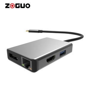Nhà Máy Bán Hàng Trực Tiếp USB 3.0 Tương Thích 30Hz Multiport Hub Cho Máy Tính Xách Tay Máy Tính Bảng Âm Thanh Chuyển Đổi 4K <span class=keywords><strong>HDMI</strong></span> Đa Chức Năng Loại C Hub - Product Image 1