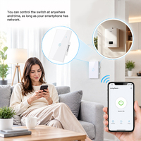 Interrupteur intelligent Wi-Fi polyvalent WHX06 40A 6000W avec minuterie et télécommande, design barre Android, électrique pour chauffe-eau domestique