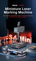Machine de marquage laser à fibre DAJA S4 Mini 5W, graveur portable pour métaux, haute précision pour acier inoxydable, bijoux, or, argent