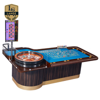 Langer Professioneller Roulettetisch im Amerikanischen Casino-Stil aus Holz