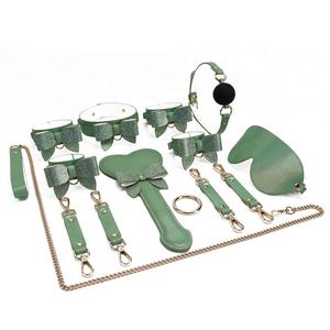 مجموعة BDSM الجنسية, تصميم جديد مجموعة BDSM ألعاب الجنس الكبار الكمامات الفم أصفاد SM عبودية مجموعة SM طوق قناع مجموعة 8 - Product Image 2