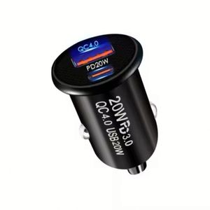 20W PD Car <b>Charger</b> QC4.0 Dual Port Quick Charge Usb Type C Car <b>Charger</b> A+C Mobile Phone Car <b>Charger</b> - Product Image 2
