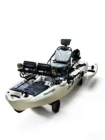 Stabilisateur de kayak en LLDPE - Flotteur d'équilibre à haute flottabilité avec rangement multifonctionnel et support - Capacité 1 personne - Écologique