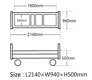 2024 Hospital Furniture Nursing Bed Aluminum Alloy Siderails Hospital Bed For Sale