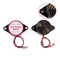 Alarma de 95 dB de Alto Decibelio, DC 3-24V 12V, Zumbador Electrónico, Alarma con Sonido Intermitente y Continuo para Arduino, Auto, Camioneta, SFM-27