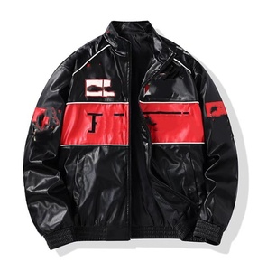 <span class=keywords><strong>Giacca</strong></span> da <span class=keywords><strong>Moto</strong></span> da <span class=keywords><strong>Uomo</strong></span> Autunno Inverno OEM <span class=keywords><strong>in</strong></span> <span class=keywords><strong>Pelle</strong></span> PU Ricamata Antivento con Colletto Alto - Product Image 1