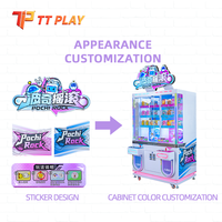 Nouveau modèle Distributeur automatique de balles surprise 2 joueurs, jeu d'arcade avec tirage de balles chanceuses et récompenses, en plastique de haute qualité
