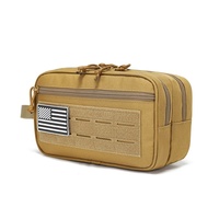 Sac de voyage tactique pour hommes de 4,5 L, sac de rangement multifonctionnel pour articles de toilette, trousse de rasage, sac de rangement pour cosmétiques, sac de toilette portable pour l'extérieur B0021