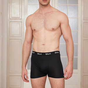 Prezzo all'ingrosso <span class=keywords><strong>Super</strong></span> traspirante biancheria intima di seta <span class=keywords><strong>Sexy</strong></span> ad asciugatura rapida di colore solido maschile biancheria intima di seta - Product Image 5