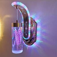 Lampe murale moderne en acrylique avec fleurs séchées, nouvelle conception, vente en gros du fabricant, lampe murale petite et tendance