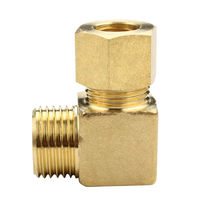 Raccord coudé à compression en laiton à 90 degrés pour plomberie, filetage mâle BSPP 1/8 1/2, pour tuyaux de 4, 6, 8, 12 mm de diamètre extérieur, avec embout de raccordement