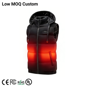 Gilet chauffant d'hiver unisexe Mydays Outdoor avec capuche, 9 zones de chauffage, double contrôle, veste chauffante électrique pour <span class=keywords><strong>la</strong></span> randonnée, le ski, le <span class=keywords><strong>camping</strong></span> - Product Image 1