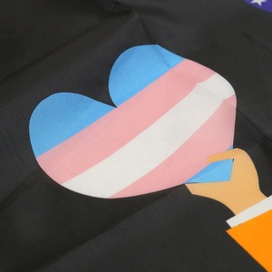 Banderas Multicolores de 3x5 pies de Poliéster Impresas Digitalmente con el Arcoíris del Orgullo LGBTQIA, la Maldad No Tiene Lugar Aquí - Product Image 5