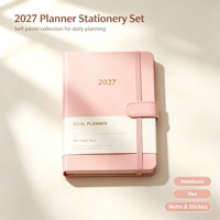 Tagebuch-Druck PU-Leder Büro-Notizbuch Hardcover-Journal Planer mit Rückstichbindung und Anpassbarem Logo