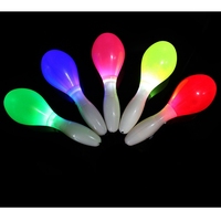 Shaker Maraca mexicain pour la décoration de fête d'anniversaire sur le thème de la Fiesta Light up Mini Maracas Jouets Maracas en plastique Party Favors