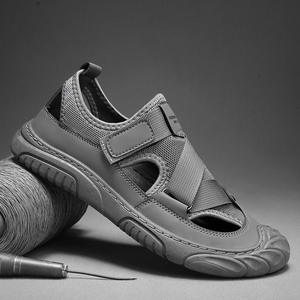 Nuevos zapatos de hombre, <span class=keywords><strong>sandalias</strong></span> huecas transpirables de verano, cómodas, antideslizantes, suela suave, informales, ligeros, zapatos de playa - Product Image 2