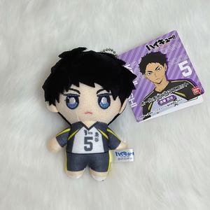 Vente chaude unisexe Q Version Haikyuu Shoyo <span class=keywords><strong>Hinata</strong></span> porte-clés Super doux en peluche Anime dessin animé sac pendentif en peluche PP coton anniversaire - Product Image 3